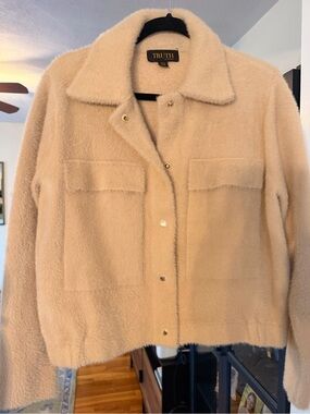 Truth Plush Shacket in Cream